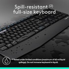 Logitech Mk345 Wireless Combo Full-sized Keyboard With Palm Rest Mouse Black