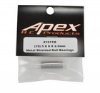 Apex Rc Products  10  5 X 8 X 2 5mm Mr85zz Metal Shielded Ball Bearings  1911m