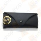 Black Medium Soft Leather Case W  Cloth   Giftbox For Rayban Sunglasses Eyeglass