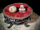 2 Boxes - Signed Arc De Triomphe eiffel Tower Limoges   Porcelain Round Unsigned