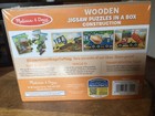 Melissa   Doug Wooden Jigsaw Puzzle In A Box Construction Vehicles 4 In 1   