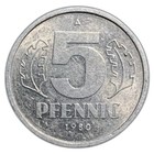 Ddr Post Third Reich Communist Germany 5 Pfennig Aluminum Coin Buy 3 Get 1 Free