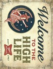 Miller High Life Brew Beer Vintage Logo Retro Logo Bar Wall D  cor Metal Sign New