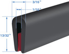Rubber Edge Trim  Self-adhesive Rubber Edge Trim  Edge Protector For Sheet Metal