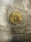 Physical Bitcoin Commemorative Coin Gold Color Collection Collectible New
