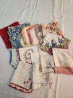 Vintage Lot Of 15 Women s Handkerchiefs Floral   Lace Trim Mixed Lot