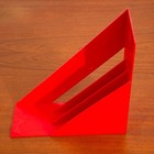 Mid Century Modern Record Rack Storage Lp Heller Red Giotto Stoppino 70s Vintage