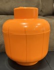 Lego Orange Pumpkin Minifigure Head Storage Container  Plastic 7 In