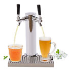 Double Tap Draft Beer Tower Kegerator Beer Tower Stainless Steel  drip Tray Usa
