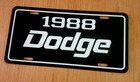 1988 Dodge License Plate Car Tag  88 Dakota Dynasty D-150 Shadow Lancer Raider