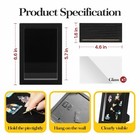Black Lapel Pin Display Case  4x6 Shadow Box Frame For Walls And Desktops shadow