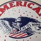 Vintage American Gasoline Sign - Gas Motor Oil Pump Plate Porcelain Sign