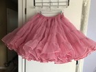Girly Rose Pink Crinoline Slip Skirt Vintage Malco Modes Petticoat Fairy Skirt
