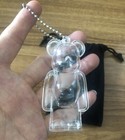 New For Medicom 100 bearbrick Transparent Protective Cover With Key Chain
