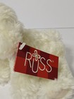 Russ Muffin Jr White Puppy Dog Plush Stuffed Animal Nwt Vintage    Russ Berrie