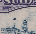 South Africa 1938 2d Blue And Violet Pair With Airship Flaw