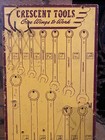 Vintage Crescent Tools Give Wings To Work Advertising Display Board     Wrenches