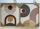 New Bp Home Textile Embroidery Modern Wall Art Wood Framed Cotton Canvas 20   x25   