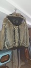 Genuine Coyote Fur Bomber Jacket Reverseble Lamb Skin On The Other Side