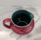 Denby Pottery Harlequin Gravy Boat Pitcher Jug Vase Red Green England 4 5  Tall