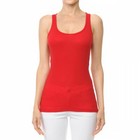 ambiance  Ribbed Racer Back Tank Top Long Basic Muscle Shirt Junior   Plus Size