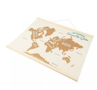 Scratch Off World Map Wall Hanging Travel Tracker Continents Poster  new 