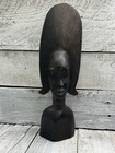 Vintage African Tribal Wood Hand Carved  Figure Statue 11    Tall Ironwood As-is