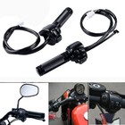 Motorcycle 1  Handlebar Control Switch Button Switches W  Hand Grips For Harley