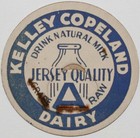 Vintage Milk Bottle Cap Kelley Copeland Dairy Jersey Quality Jonesboro Arkansas