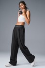 Alo Suit Up Trouser Black Women s Wide Leg Pants Size S M L