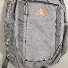 Adidas Backpack Gray With Rose Gold Logo School Laptop Bag Nwt