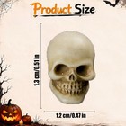 10-30pcs Mini Skulls Figurine Resin Skeleton Head Miniatures For Halloween Decor