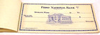 Vintage First National Bank Of Spokane  Washington Old Checks Unused Blank
