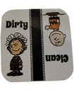 Waterproof Magnet        clean   Dirty    Dishwasher Sign Charlie Brown - Pig Pen