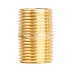 3 8  Npt X Male Close Pipe Nipples Threaded Brass Fitting Pipe Connector 2 Pack