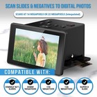Slide   Negative Digital Film Scanner With Large 5  Lcd Screen 22mp Convert 