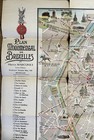 1930s Illustrated City Map Of Brussels Belgium
