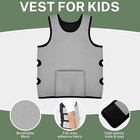 Weighted Vest For Kids - Adjustable Compression Vest With Removable Weights     