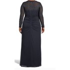 Xscape Embroidered And Beaded Navy Mother Of The Bride Dress Plus Size 16w 