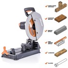 Evolution R355cps Multi-material Cutting Chop Saw With 14 In  Blade Refurbished