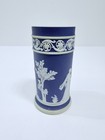 Wedgwood Dark Blue Jasperware 5    Tall Spill Vase - 1898 