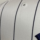 Ny Yankees Hat White With Blue Pinstripe Mlb Cap Vintage Grosscap Nwt One Size 