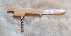 Basic Blade Corkscrew Opener Combo Pocketknife Silver Keychain Free Shipping