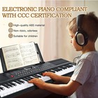 61key Electric Piano For Beginners   Professionals  Portable Led Keyboard