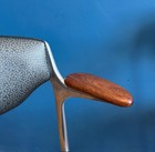 Shelby Williams Aluminum Legs Gazelle Chairs Armrests Midcentury Set Of Four