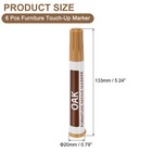 Furniture Repair Wood Markers  6 Pcs Oak Touch Up Filler Sticks  Oil Based
