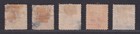 Philippines Scott 220 224 Used 1901 Us Admin 1st Bureau Overprints Scv  577 50
