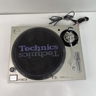 Technics Sl-1200mk5 Black Quartz Direct Drive Dj Turntable W  Dust Cover Tested