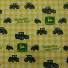 Vtg John Deere Bandana Handkerchief Green Yellow Nothing Runs Like A Deere
