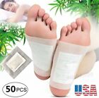 50pcs Detox Foot Pads Patch Detoxify Toxins Adhesive Keeping Fit Health Care Us